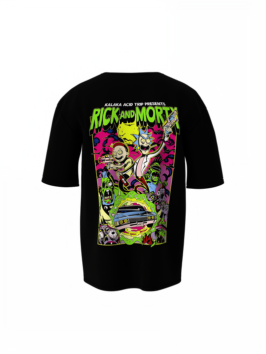 Rick Morty Acid Trip Oversized T-Shirts for Bold Streetwear