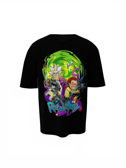 Rick and Morty Fighter Oversized T-Shirts – Bold Sci-Fi Style