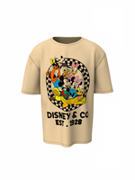 Disney 1928 Oversized T-Shirts Classic Mickey Streetwear Style
