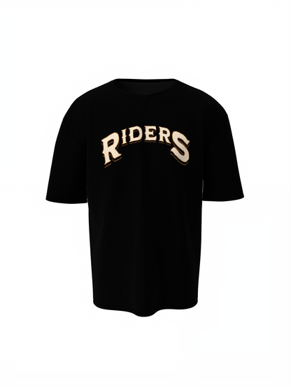 Rebellion Oversized T-Shirts Black Trendy Graphic Casual Wear