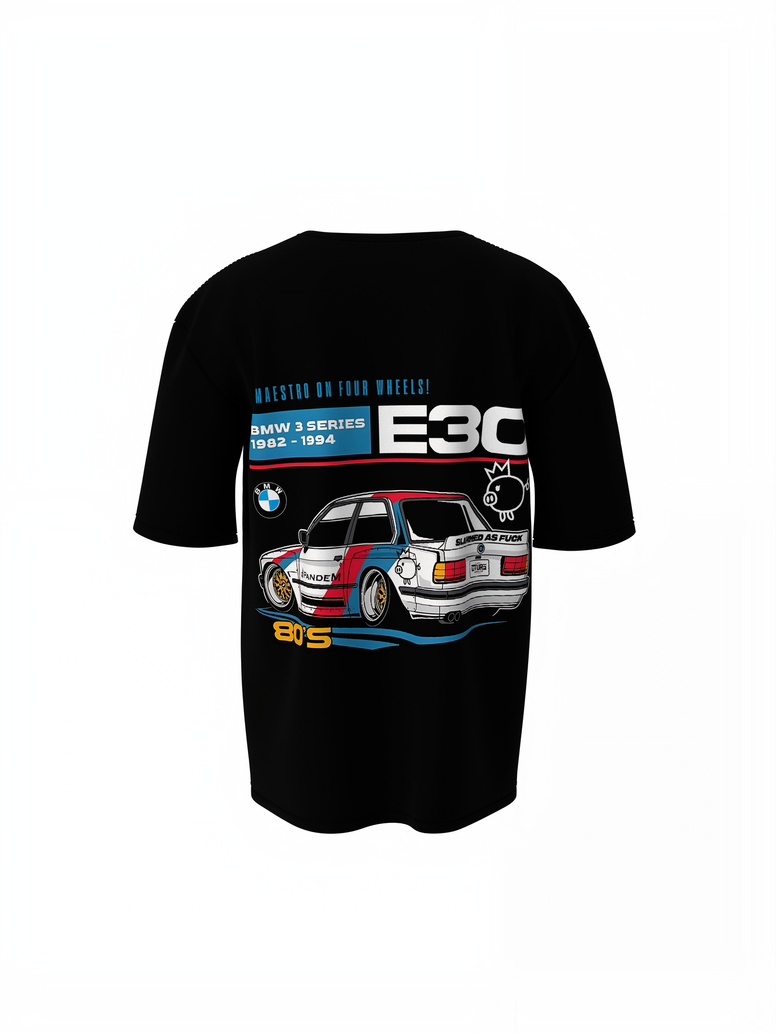BMW E30 Oversized T-Shirts Comfortable & Bold BMW Graphic Tee