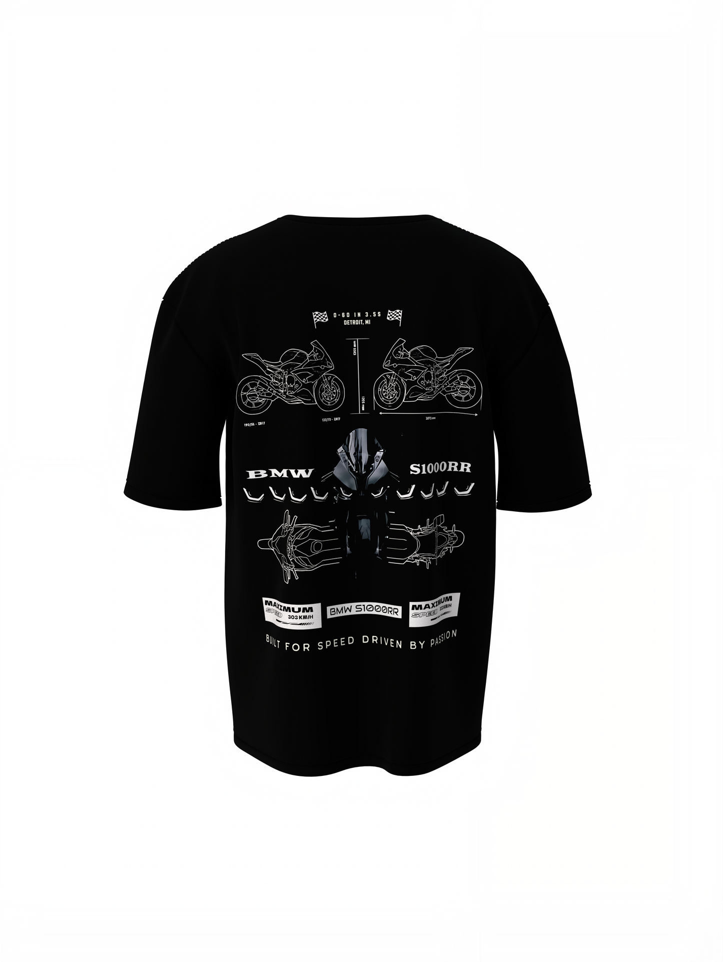 BMW S1000RR Oversized T-Shirts