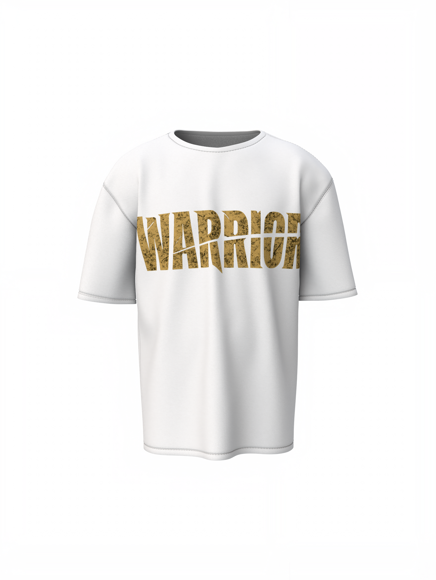Warrior Cut Oversized T-Shirts Bold Graphic Streetwear Style