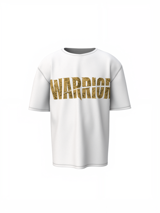 Warrior Cut Oversized T-Shirts Bold Graphic Streetwear Style