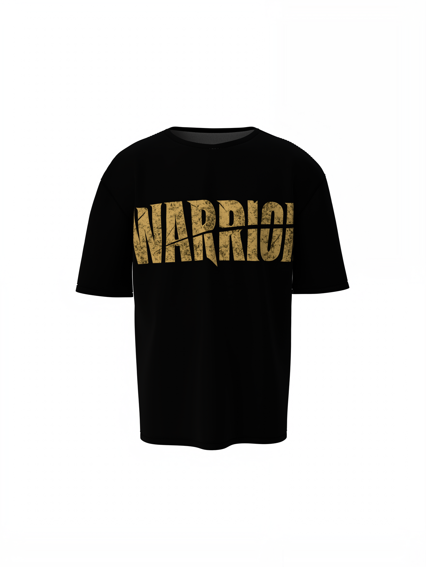 Warrior Cut Oversized T-Shirts Bold Graphic Streetwear Style