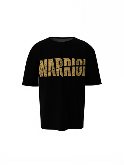 Warrior Cut Oversized T-Shirts Bold Graphic Streetwear Style