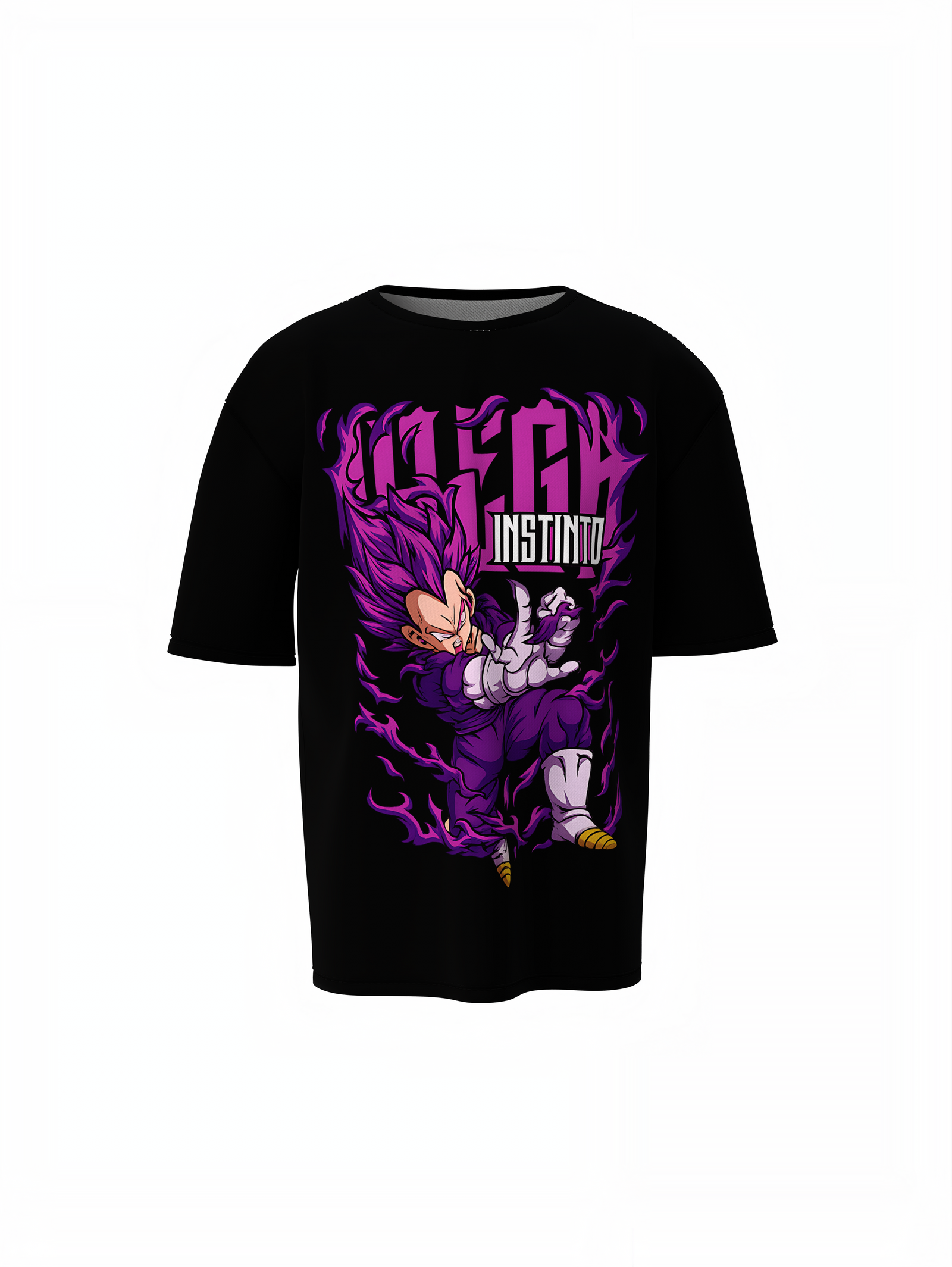 Vegeta Oversized T-Shirts Anime Streetwear Style for Fans