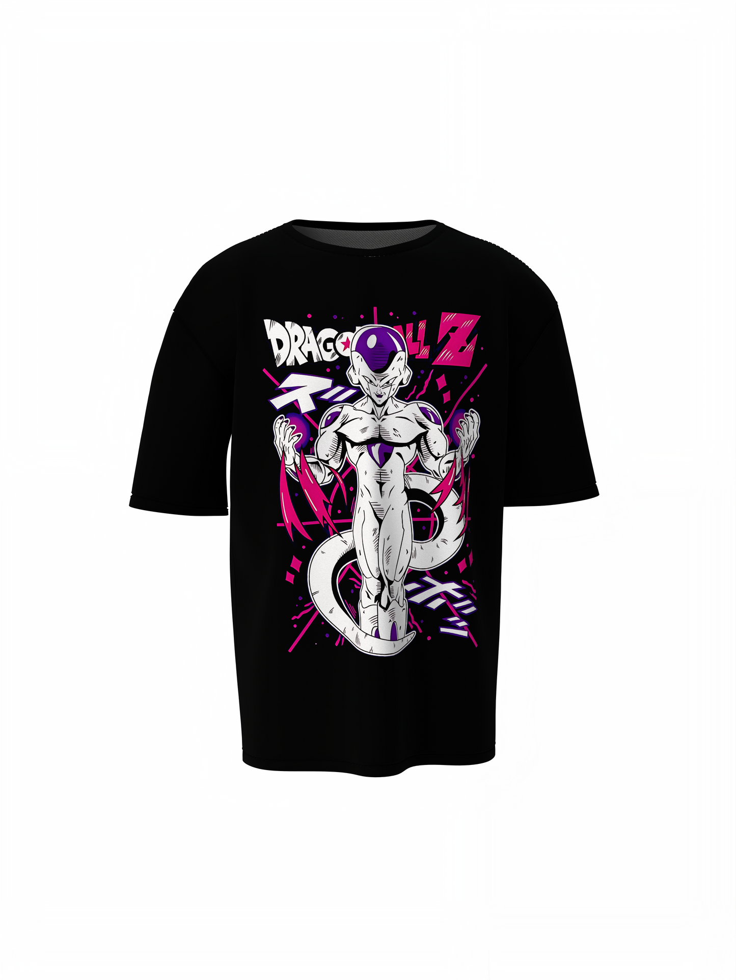 Frieza DragonBall Oversized T-Shirt Bold Anime Graphic Tee