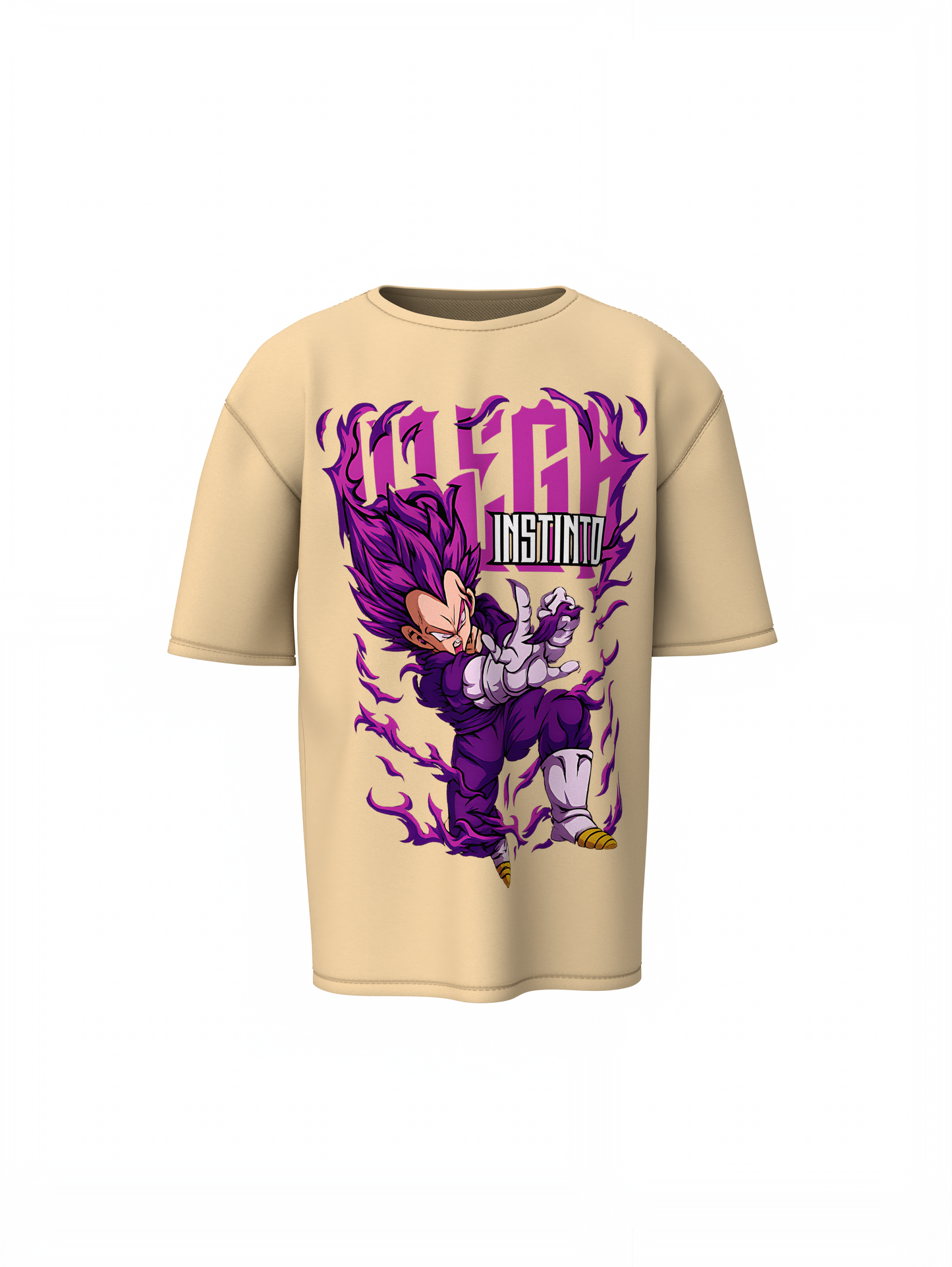 Vegeta Oversized T-Shirts Anime Streetwear Style for Fans