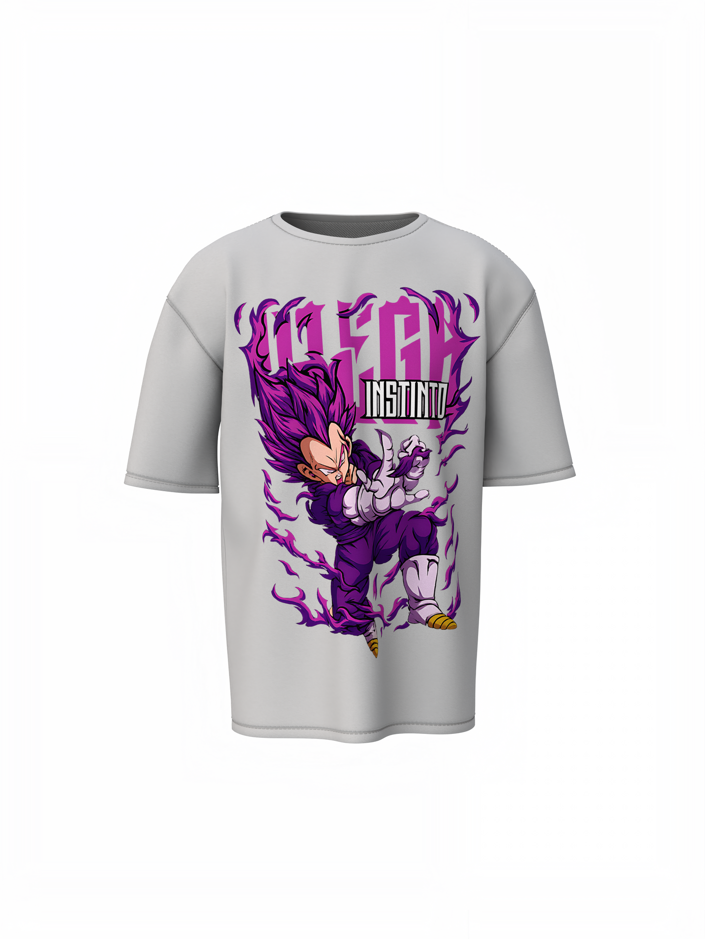 Vegeta Oversized T-Shirts Anime Streetwear Style for Fans