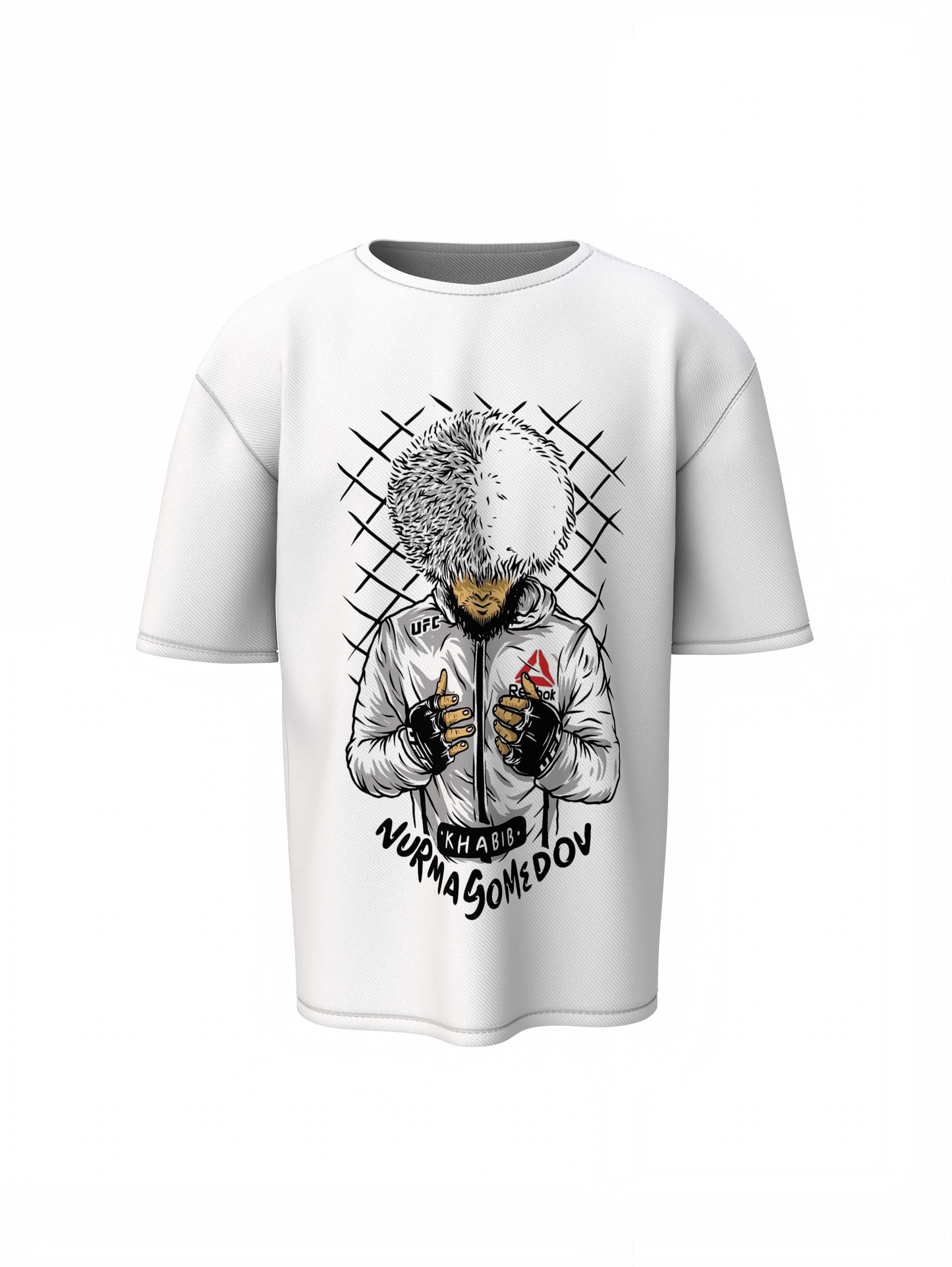 UFC Player Khabib Oversized T-Shirt for Bold Fight Fan Styles