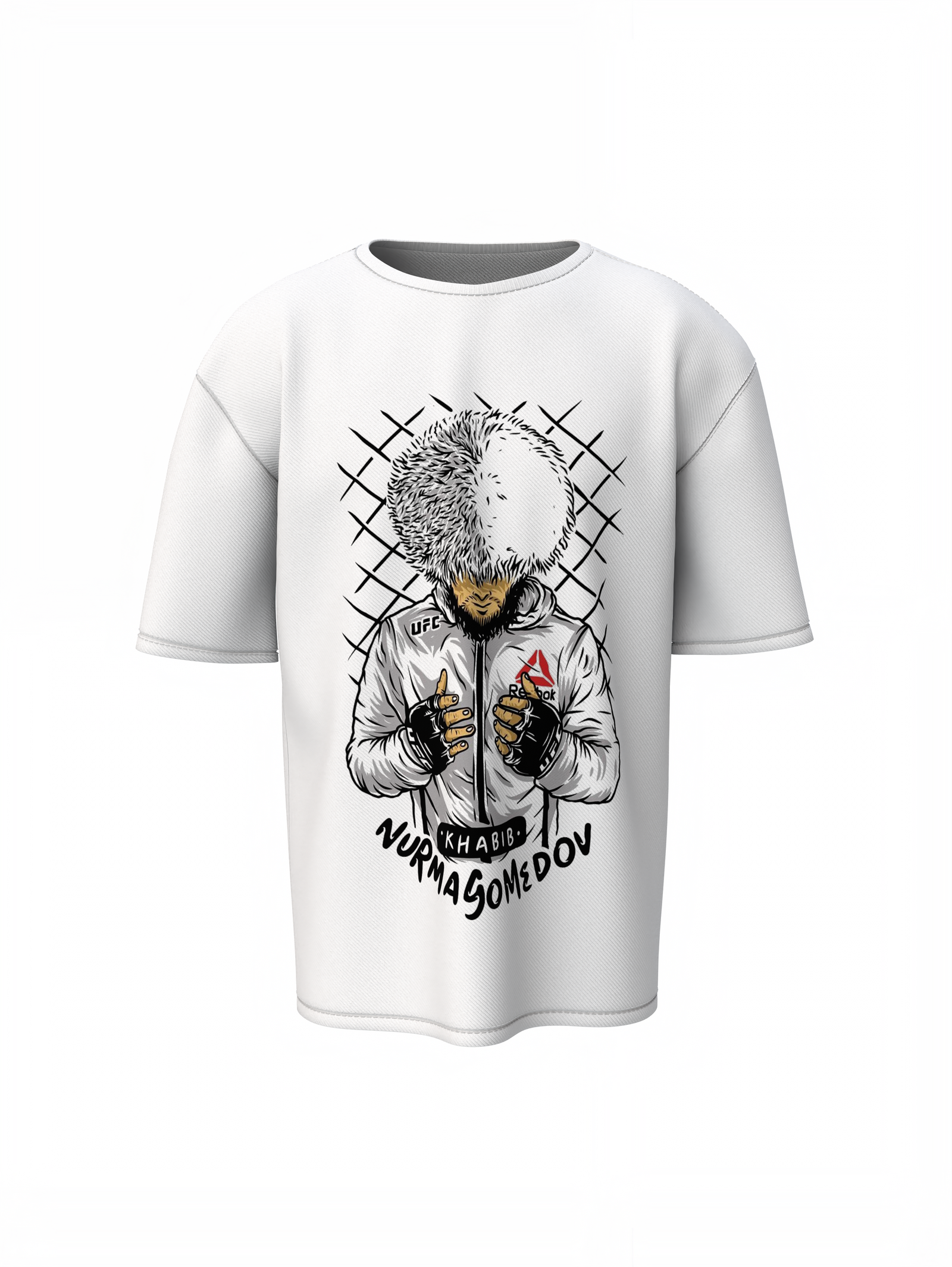 UFC Player Khabib Oversized T-Shirt for Bold Fight Fan Styles