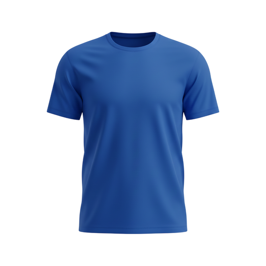 Royal Blue Bulk Unisex Round Neck Half Sleeve T-Shirt