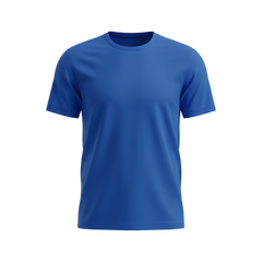 Royal Blue Bulk Unisex Round Neck Half Sleeve T-Shirt