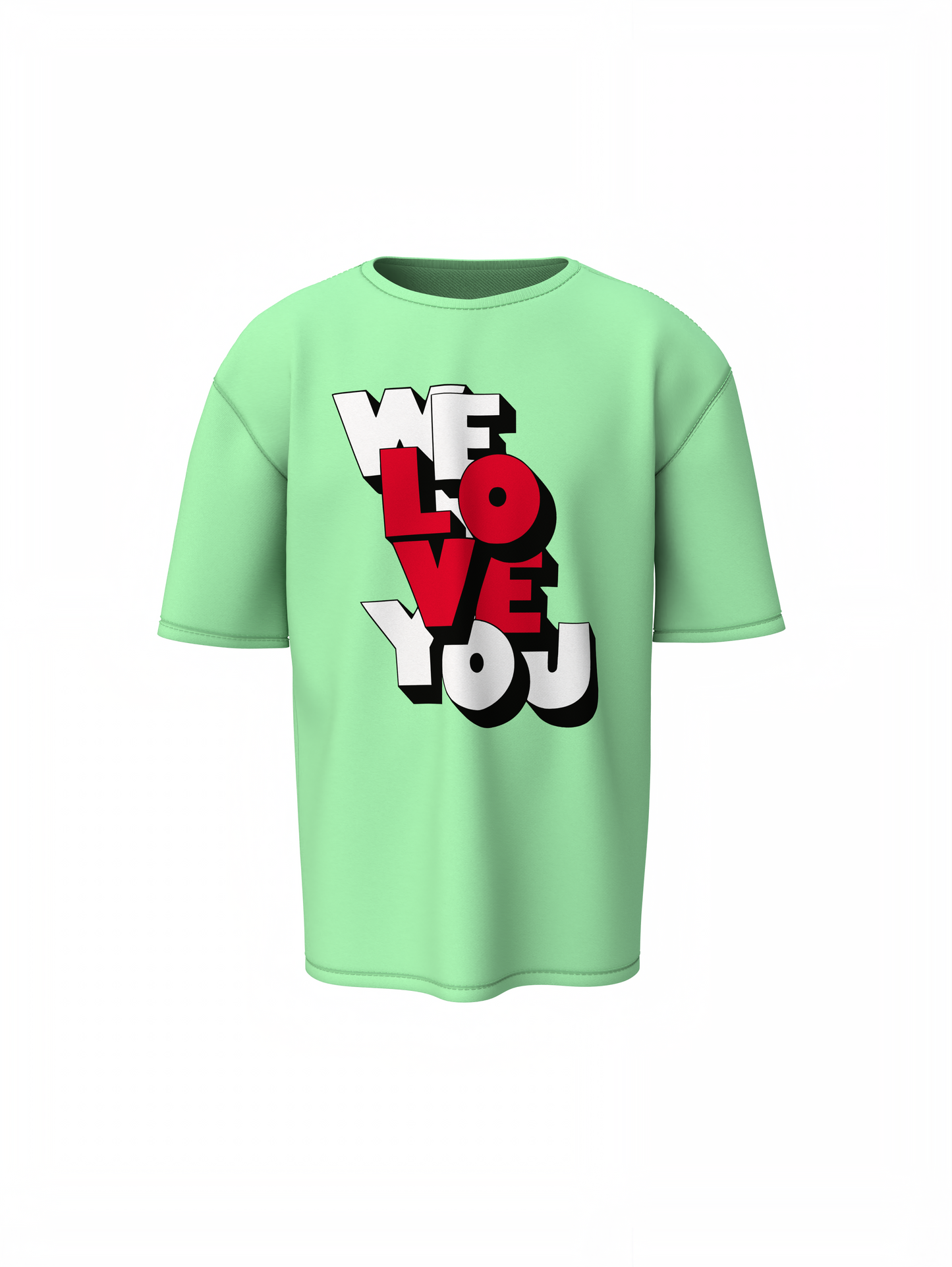 We Love You Oversized T-Shirts – Spread Love & Bold Streetwear