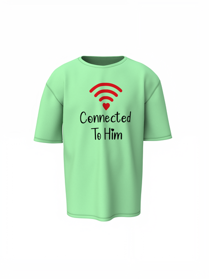 Connection Couple Oversized T-Shirts