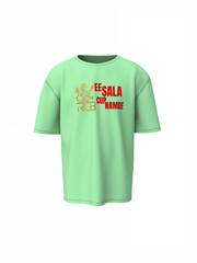 Royal RCB Slogan Tee Oversized T-Shirts