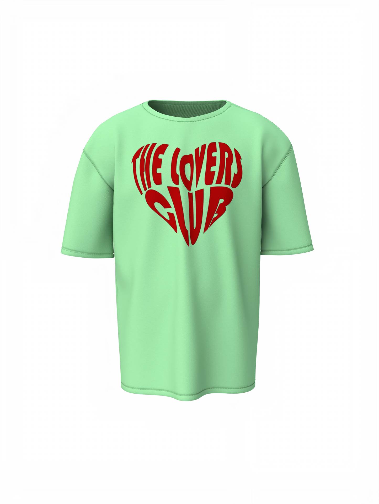 Lovers Club Oversized T-Shirts Bold Romantic Stylish Couples