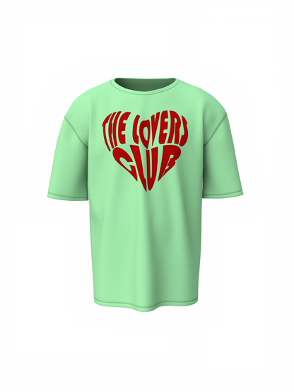 Lovers Club Oversized T-Shirts Bold Romantic Stylish Couples