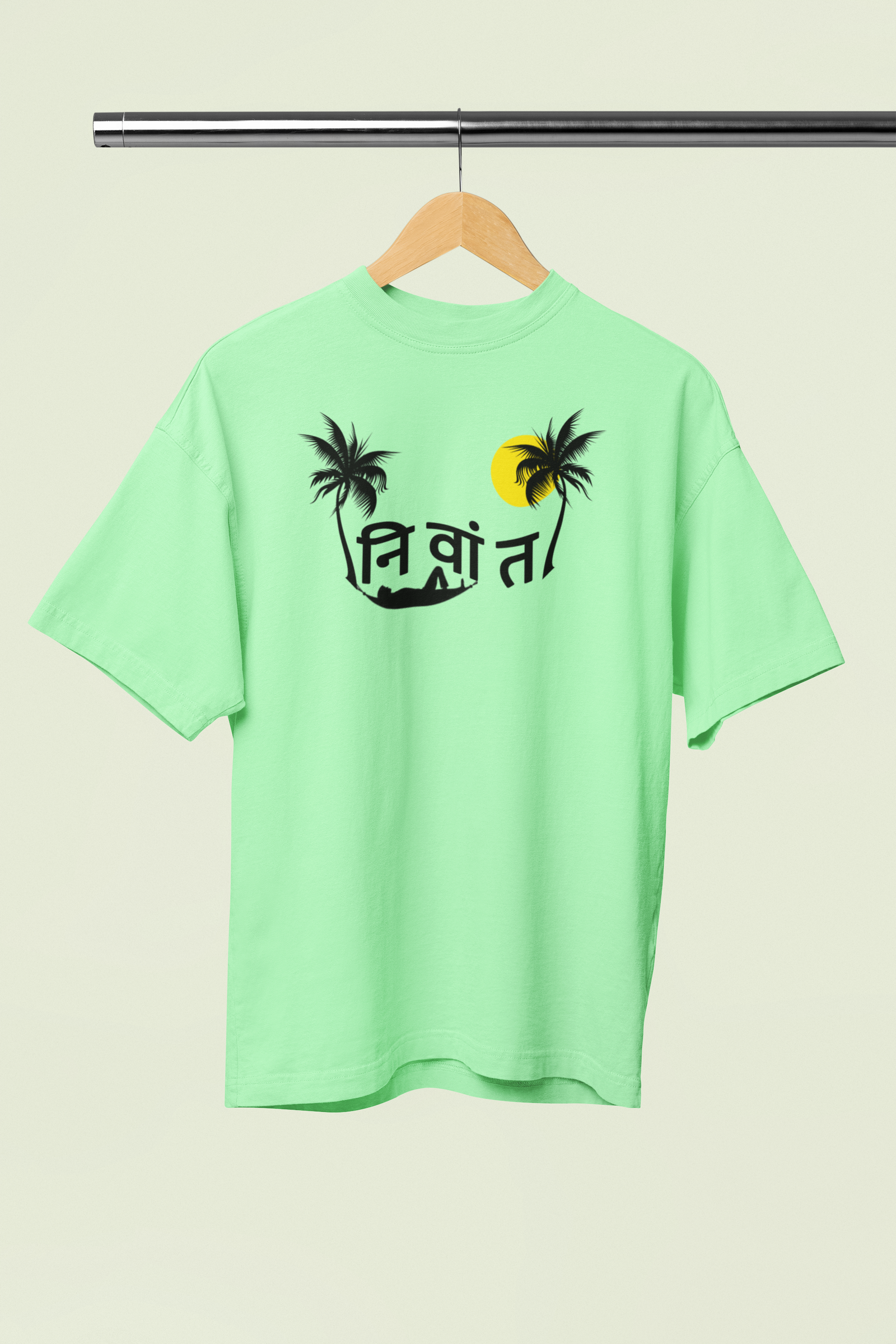 Nivant Oversized Unisex T-Shirt Marathi Graphic Premium Style