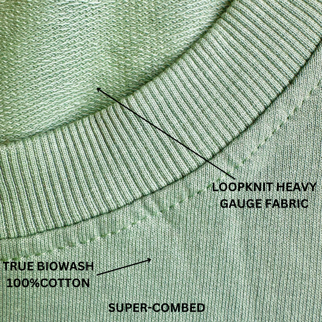 Waves bring renewal unisex saga green oversized t-shirt