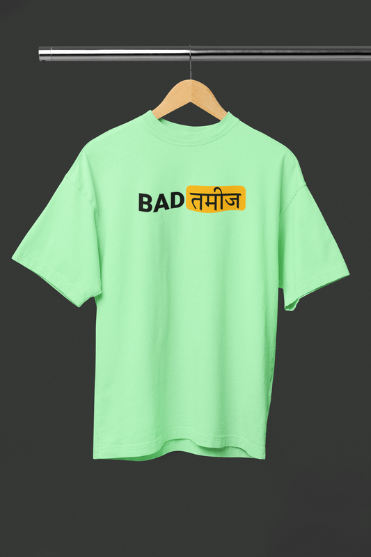 Batmeez Graphic Saga Green Oversized Unisex T-Shirt Stylish