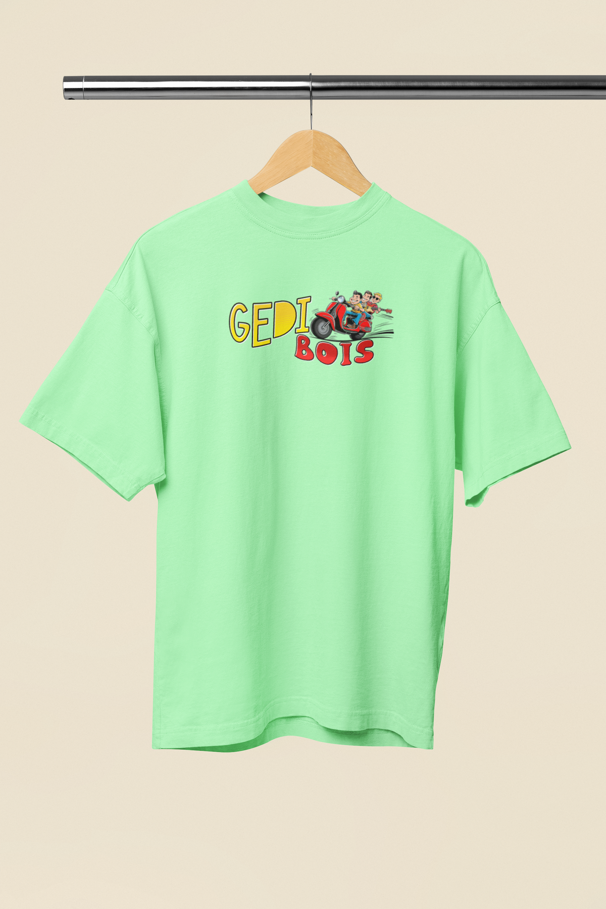 Gedi Bois Graphic Saga Green Oversized Unisex T-Shirt
