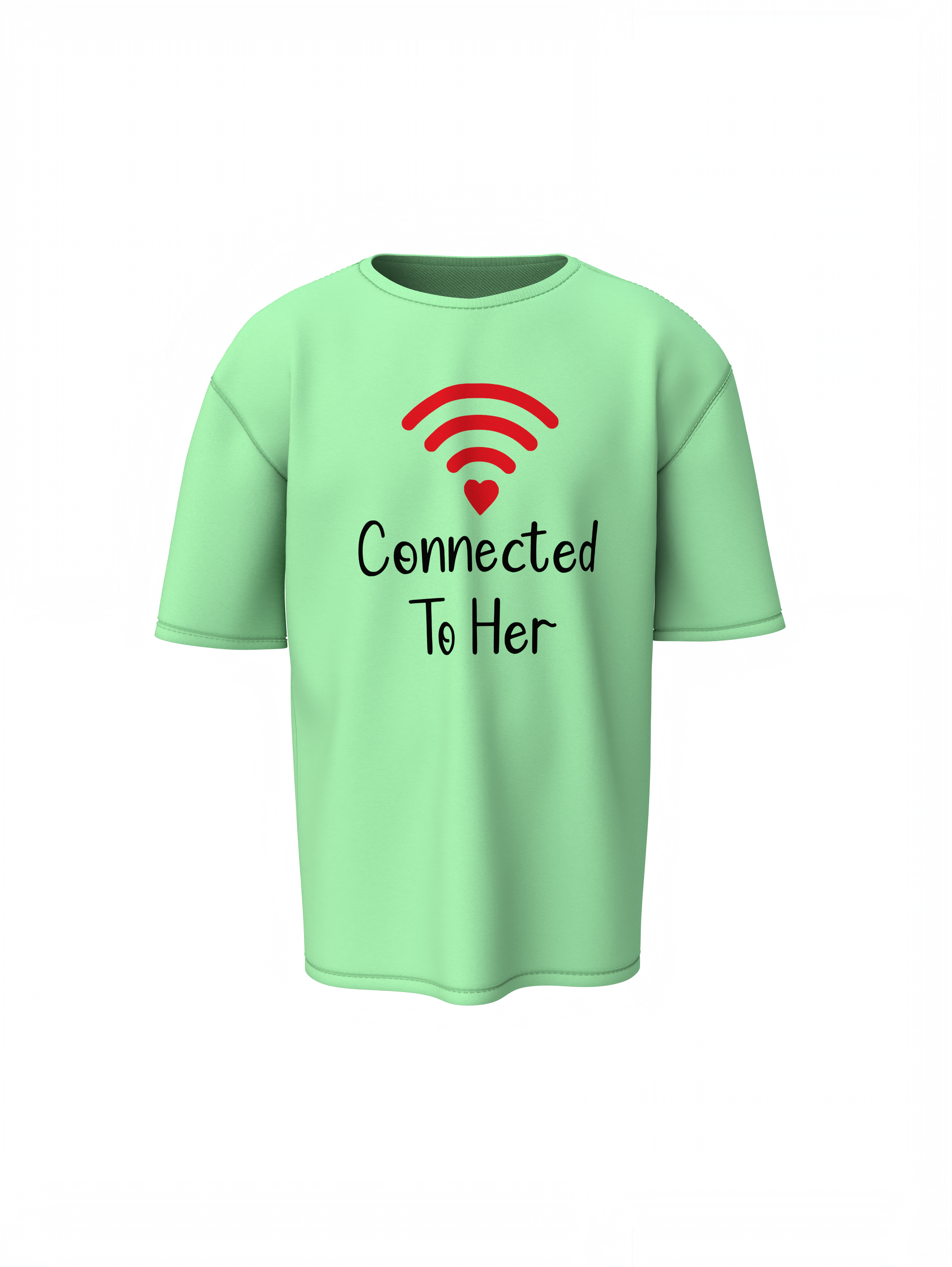 Connection Couple Oversized T-Shirts