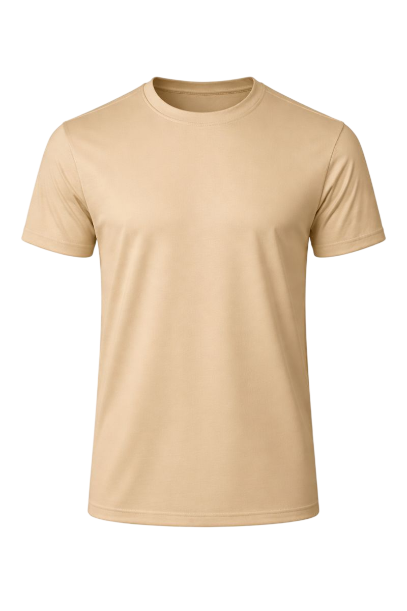 Bulk Sand 100% Polyester Round Neck T-Shirt