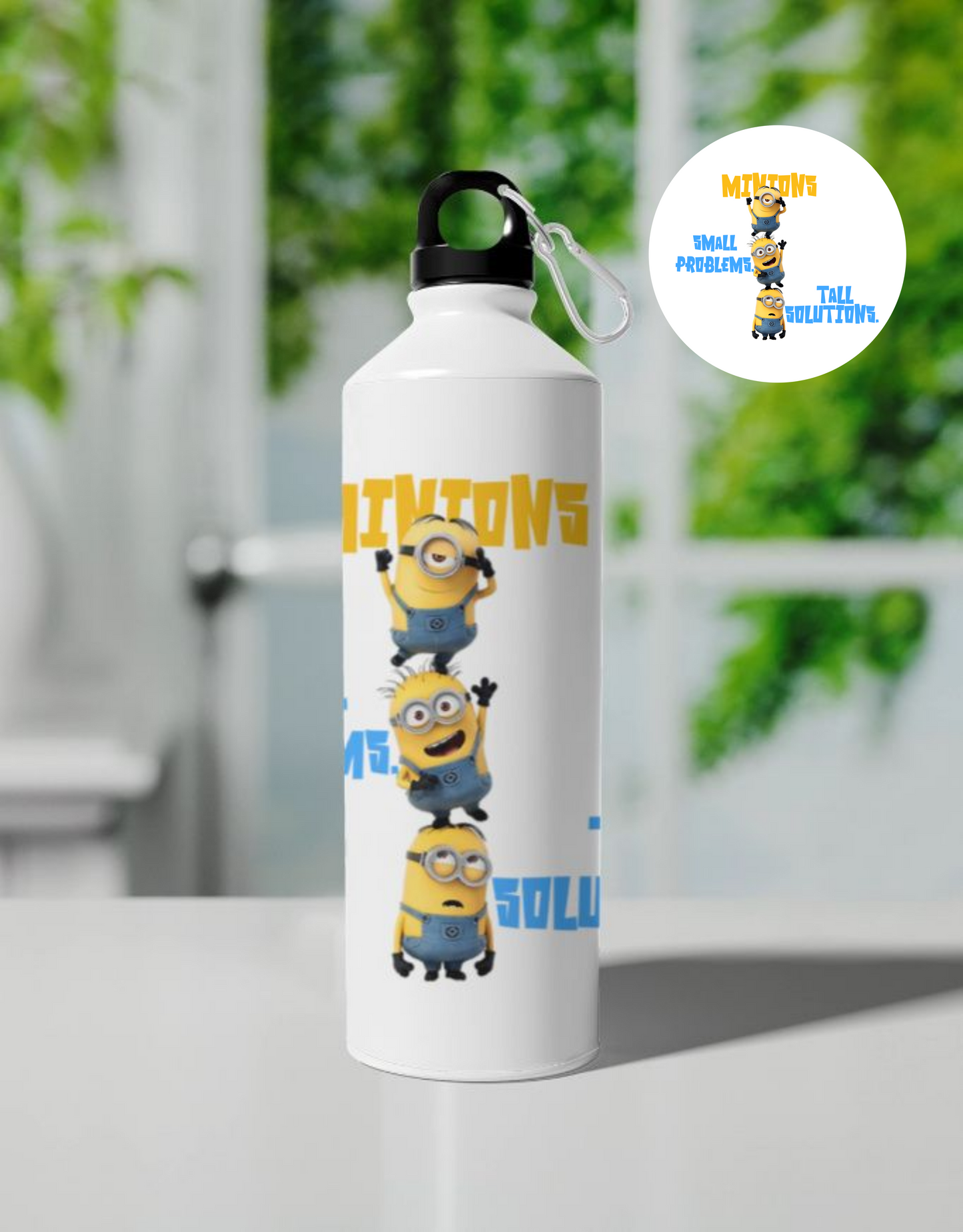 Motivational Cartoon Sipper Bottle