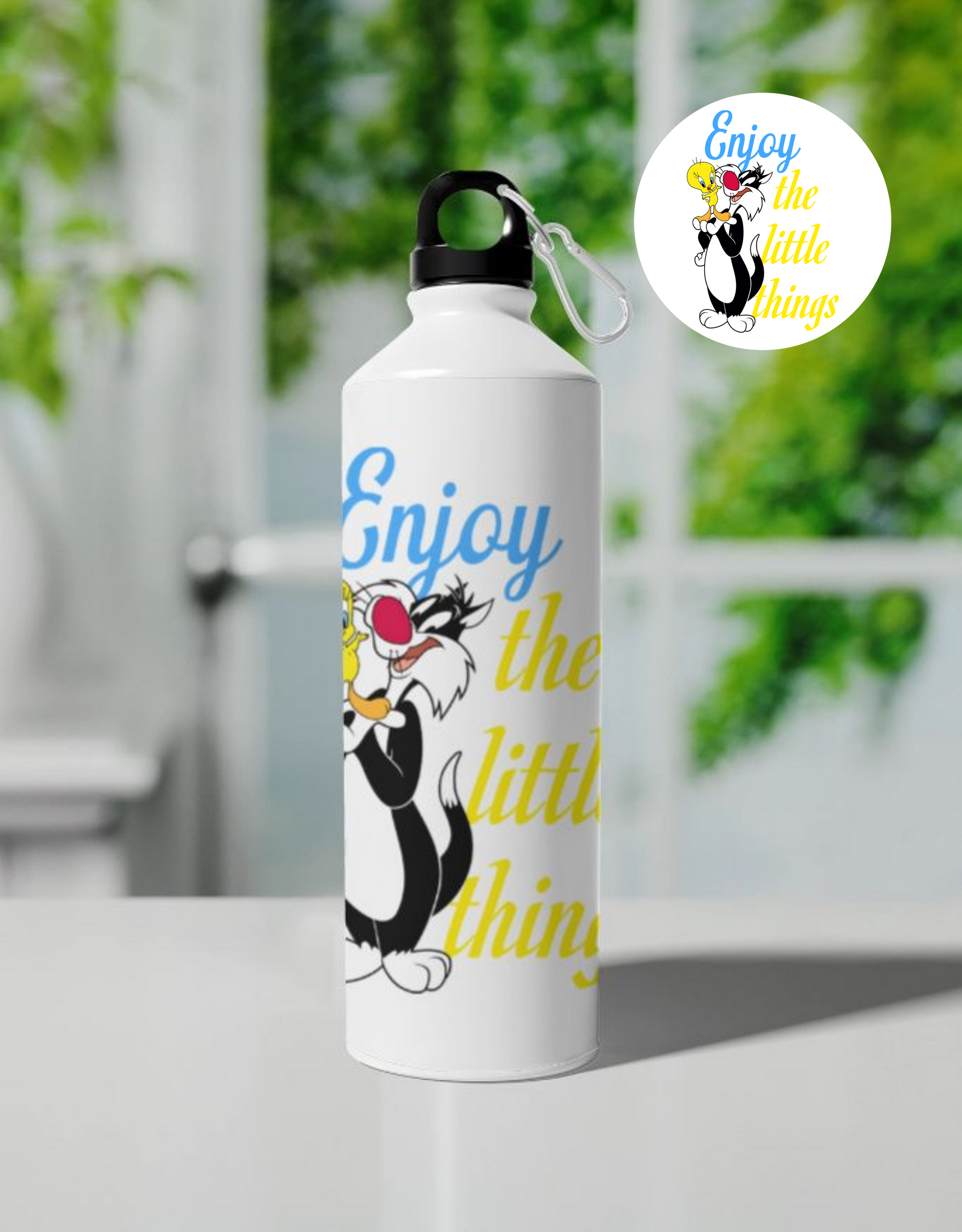 Enjoy the Little Things Design Sipper Bottle