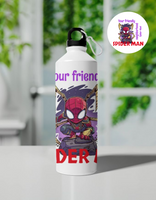 Your Friendly Neighborhood Spider Man Design Sipper Bottle