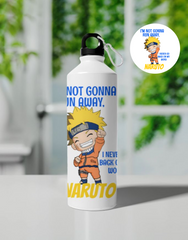 Naruto Never Go Back On My Word Design Sipper Bottle