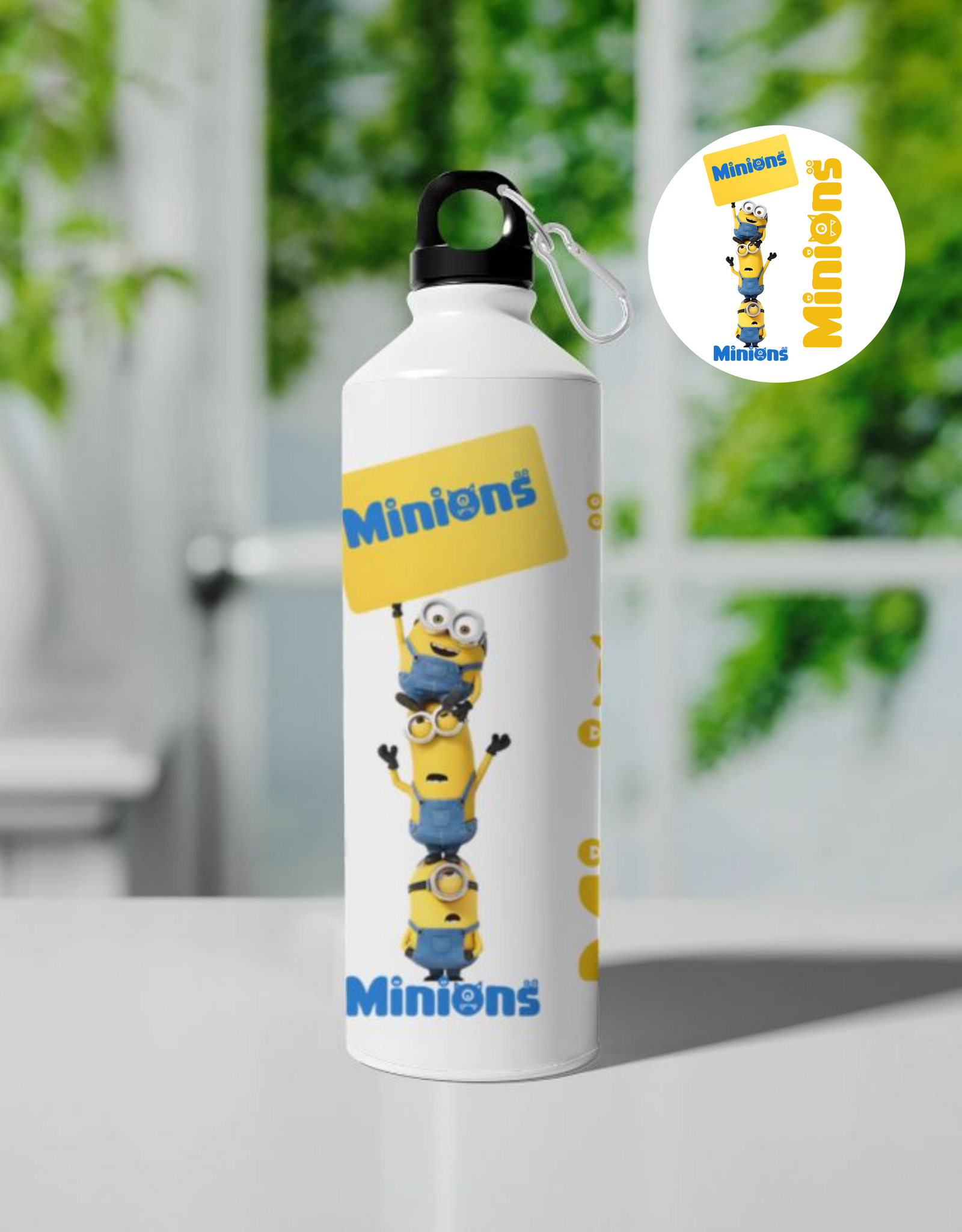 Minions Stacked Fun Cartoon Design Sipper Bottle