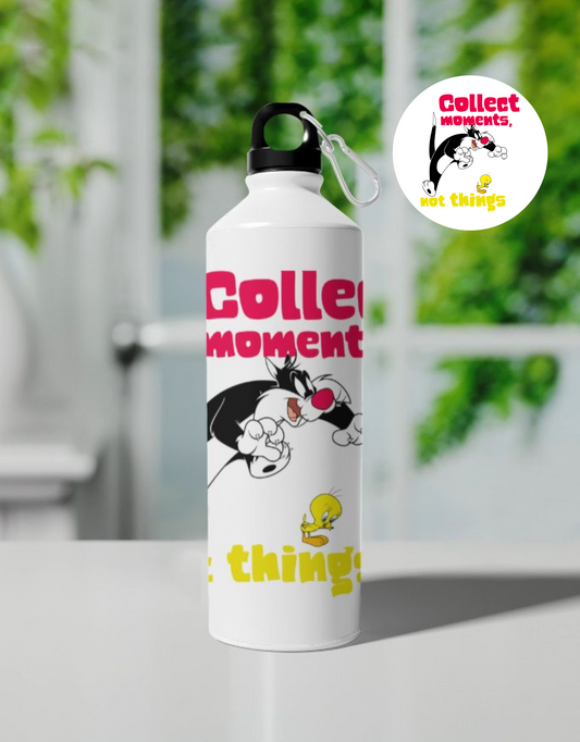 Collect Moments Not Things Design Sipper Bottle