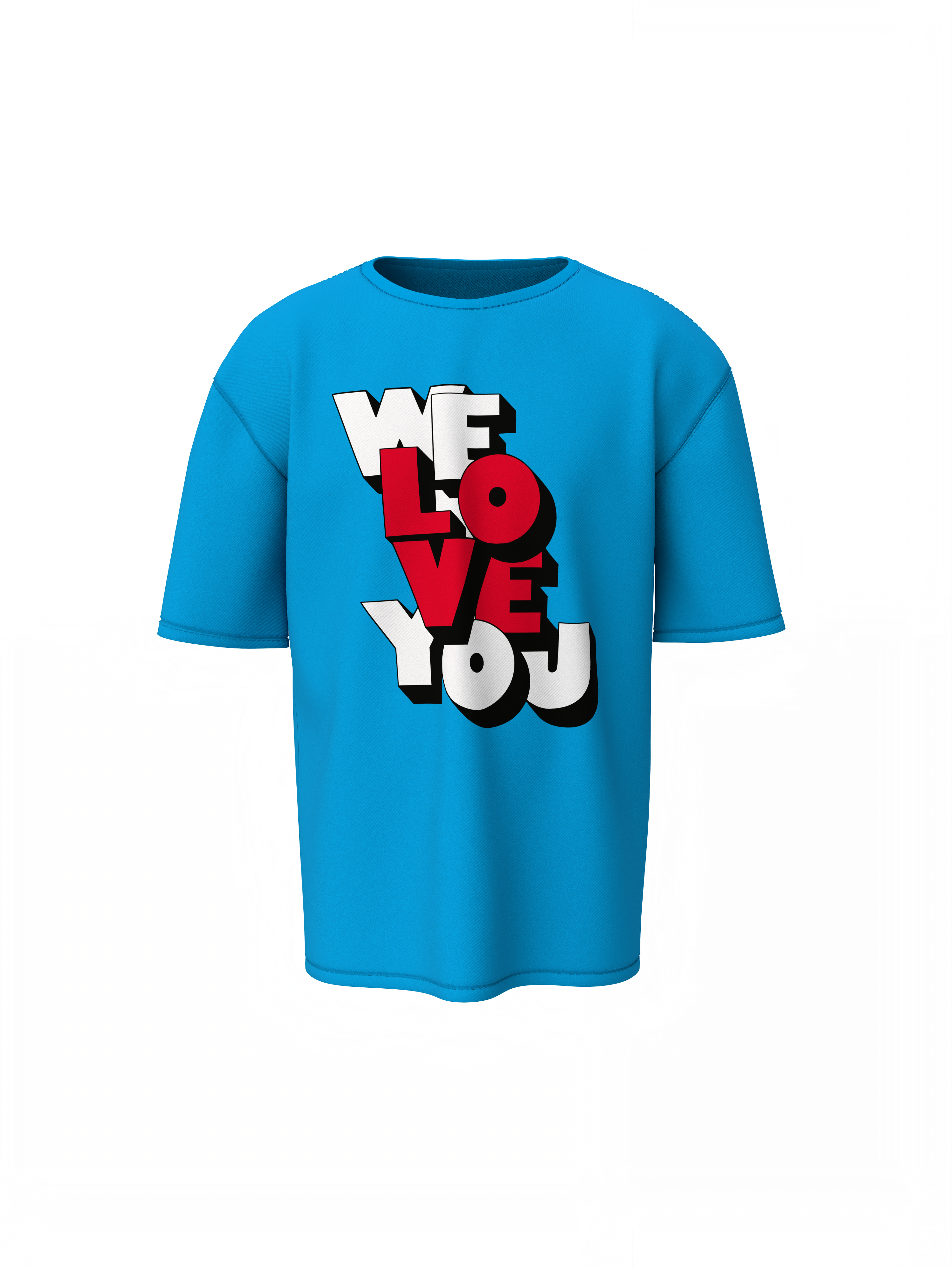 We Love You Oversized T-Shirts