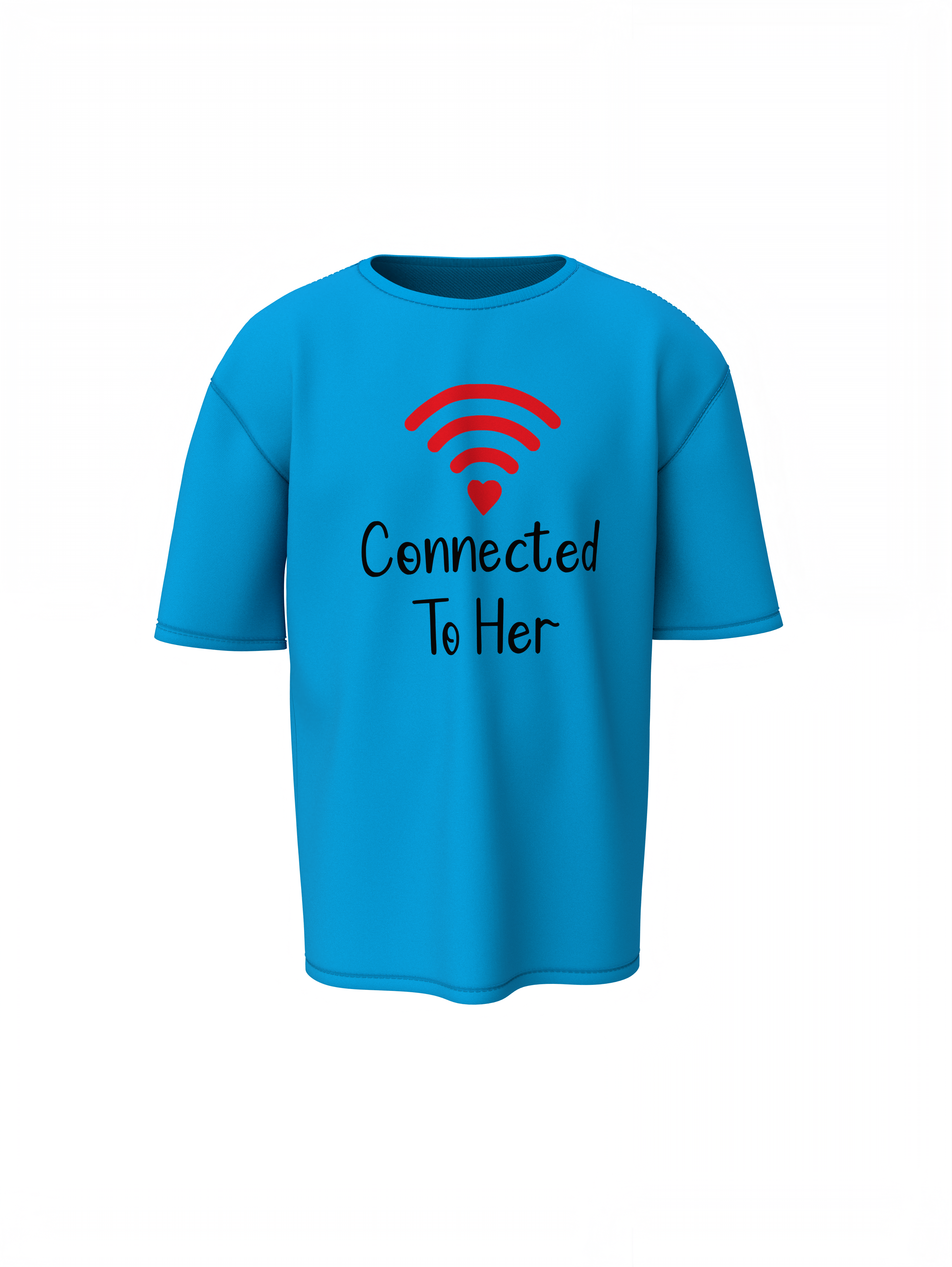 Connection Couple Oversized T-Shirts