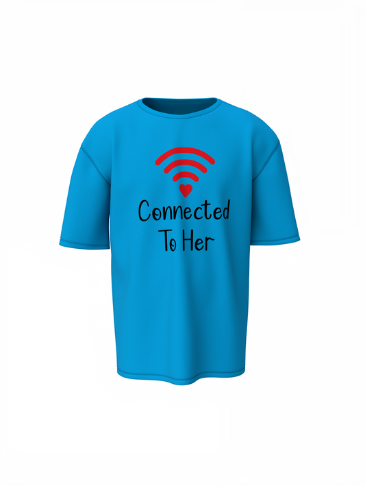 Connection Couple Oversized T-Shirts
