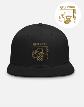 New York Knicks Embroidered Basketball Snapback Cap