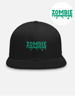 Zombie Embroidered Streetwear Cap