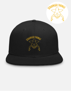 Stranger Things Embroidered Streetwear Cap Fan Casual Style