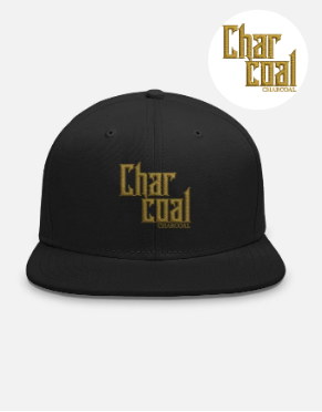 Chill Coal Charcoal Embroidered Streetwear Cap