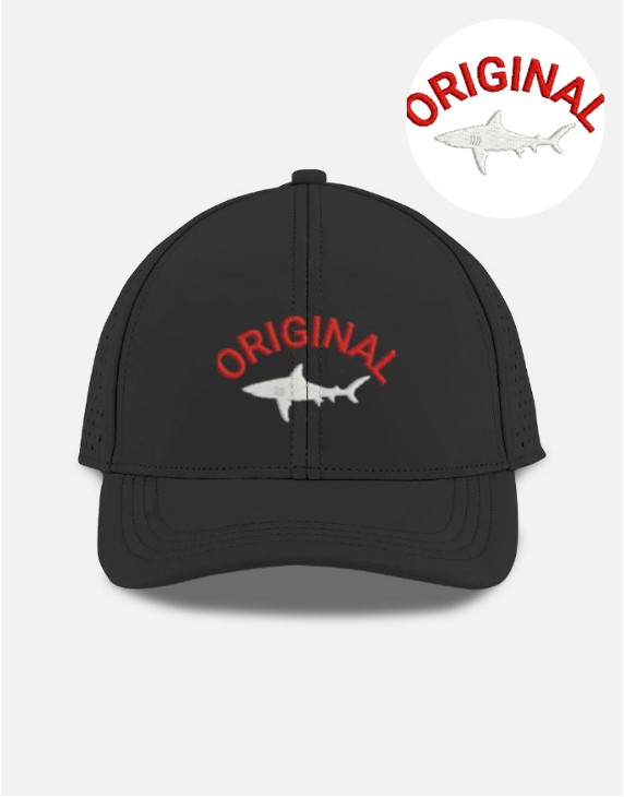 Original Shark Embroidered Design Sport Cap