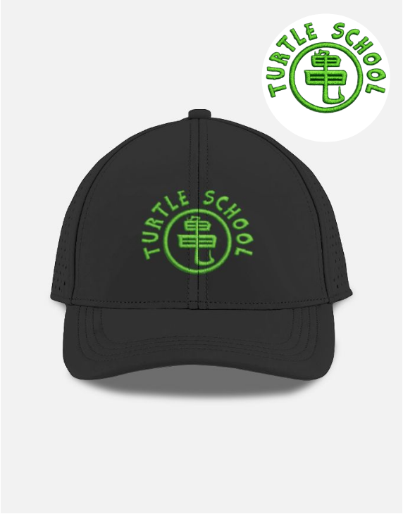 Turtle School Embroidered Anime Style Sport Cap Streetwear Hat