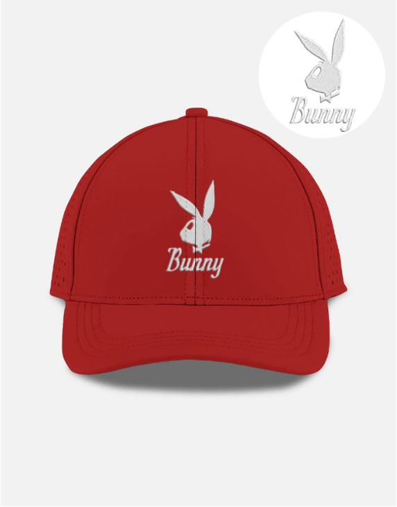 Bunny Embroidered Minimal Design Sport Cap Cute Streetwear Hat