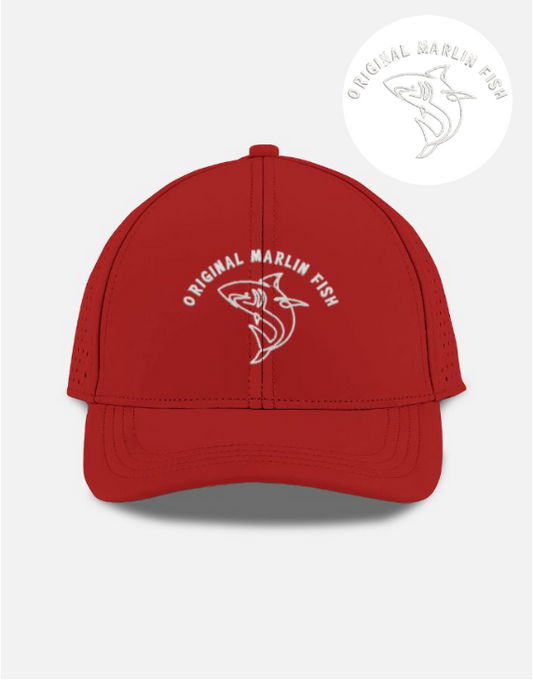 Original Marlin Fish Embroidered Sport Cap Coastal Style Hat