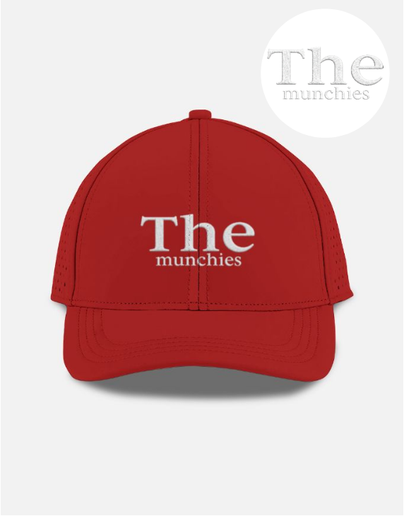 The Munchies Embroidered Typography Sport Cap