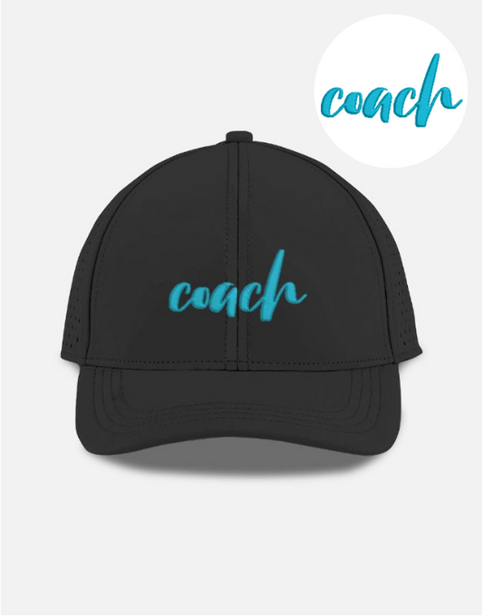 Coach Script Embroidered Design Sport Cap