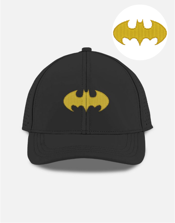 Batman Inspired Embroidered Design Sport Cap