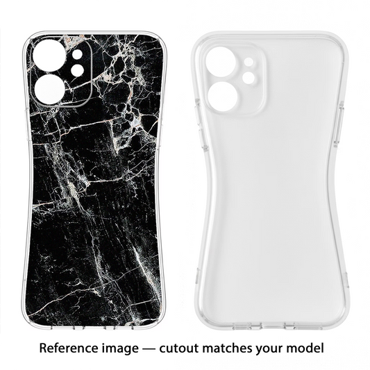 Black Marble Texture Samsung S24 Ultra Back Cover